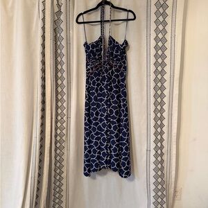 Mandarin Blue Resortwear XL Maxi Dress